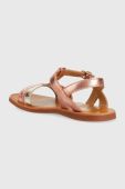 Дитячі шкіряні сандалі Pom D'api колір рожевий (3058083)