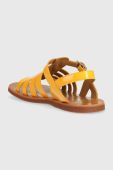 Дитячі шкіряні сандалі Pom D'api колір помаранчевий (3006933)