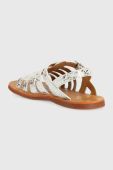 Дитячі шкіряні сандалі Pom D'api колір золотий (3000574)