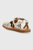 Дитячі шкіряні сандалі Pom D'api колір золотий (3000582)