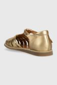 Дитячі шкіряні сандалі Pom D'api колір золотий (2988391)