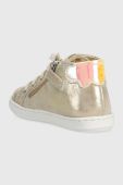 Дитячі шкіряні кросівки Shoo Pom колір золотий