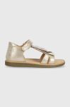 Дитячі шкіряні сандалі Shoo Pom колір золотий (3207455)