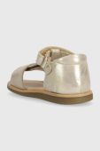Дитячі шкіряні сандалі Shoo Pom колір золотий (3207468)