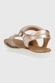 Дитячі шкіряні сандалі Shoo Pom колір золотий (3061968)