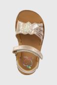 Дитячі шкіряні сандалі Shoo Pom колір золотий (3061968)