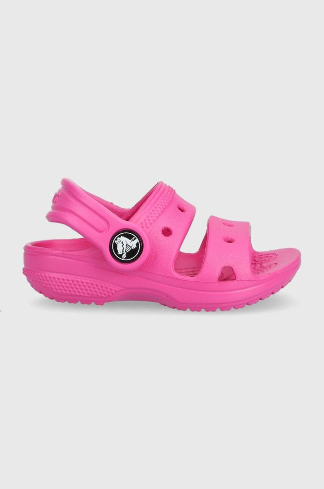 Дитячі шльопанці Crocs колір рожевий (3106156)