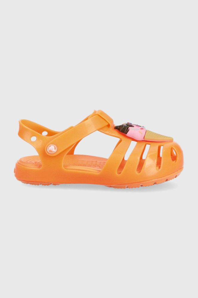 Дитячі сандалі Crocs ISABELLA CHARM SANDAL колір помаранчевий