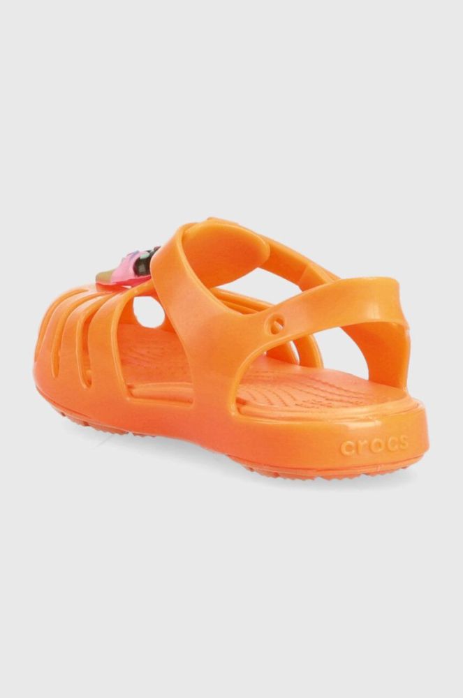 Дитячі сандалі Crocs ISABELLA CHARM SANDAL колір помаранчевий фото 3