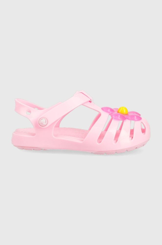 Дитячі сандалі Crocs ISABELLA CHARM SANDAL колір рожевий