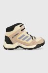Дитячі черевики adidas TERREX TERREX HYPERHIKER M колір бежевий Дитячі черевики adidas TERREX TERREX HYPERHIKER M колір бежевий