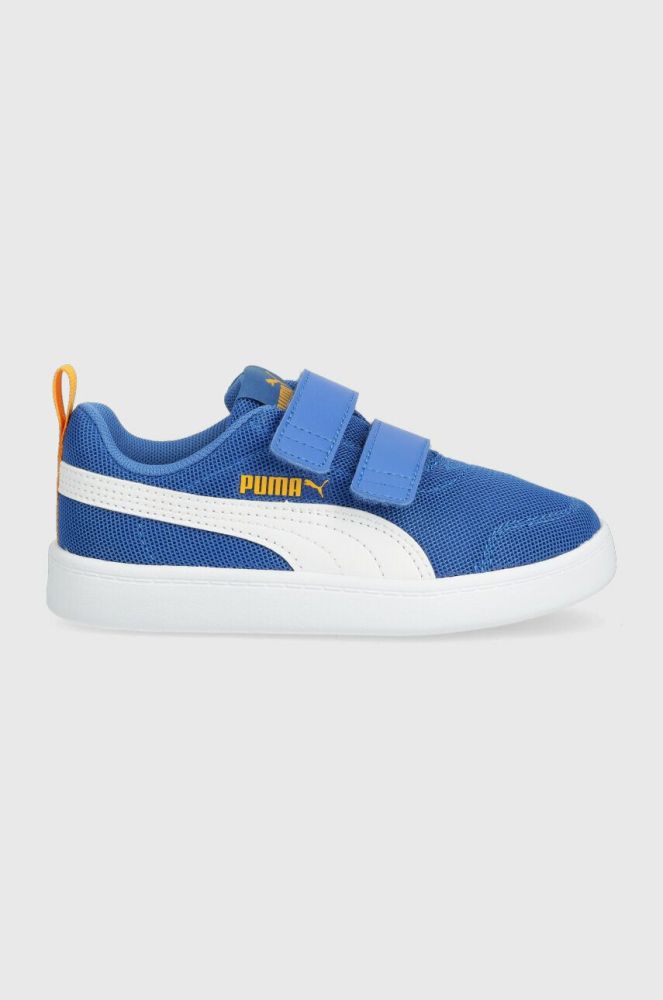 Дитячі кросівки Puma Courtflex v2 Mesh V PS колір блакитний