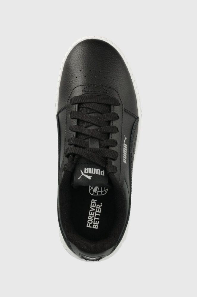 Дитячі шкіряні кросівки Puma Carina 2.0 Jr колір чорний фото 4