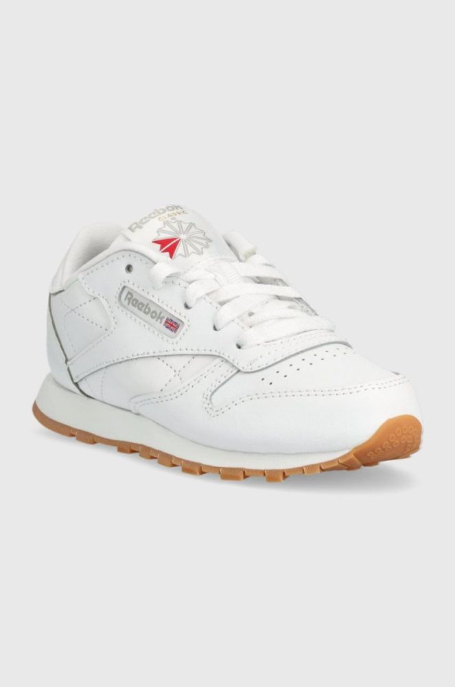 Дитячі шкіряні кросівки Reebok Classic CLASSIC LEATHER колір білий (2903001) фото 2