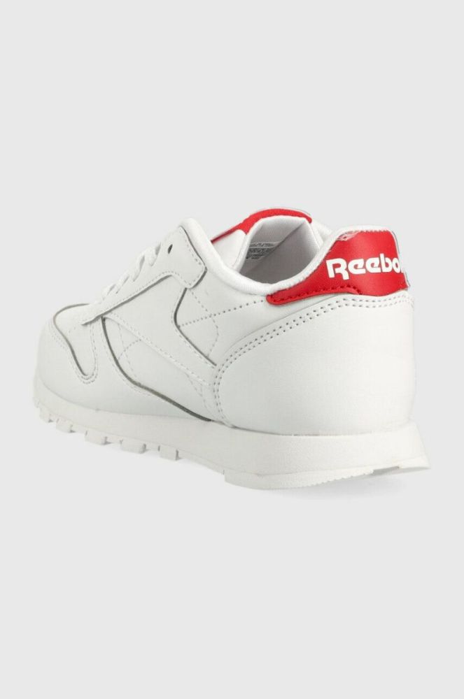Дитячі кросівки Reebok Classic CL LTHR колір білий (2982586) фото 3