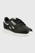 Дитячі кросівки Reebok Classic CL LTHR колір чорний (3017337)