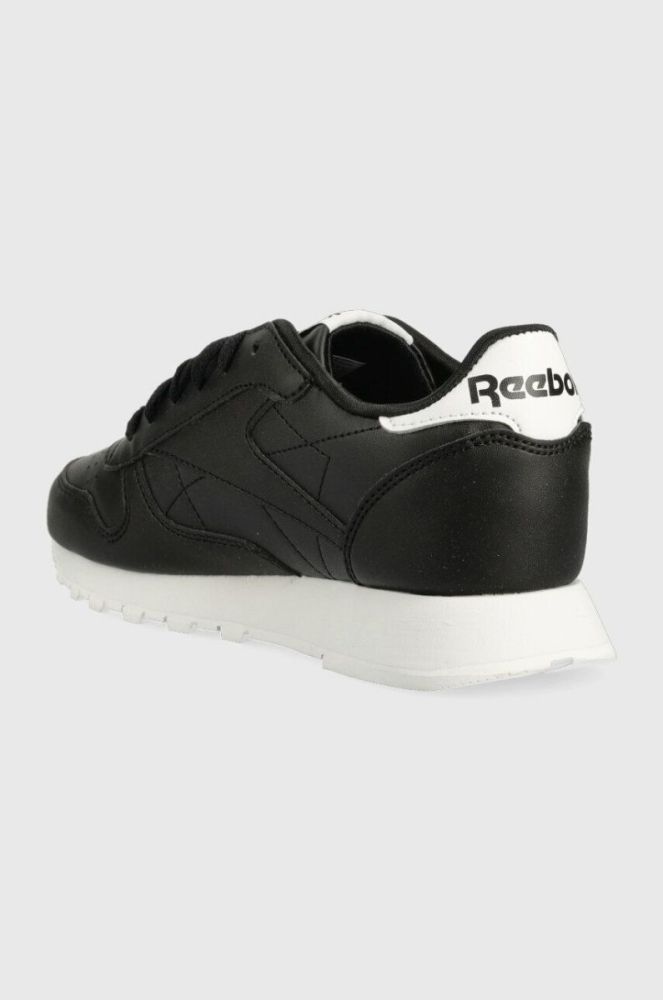 Дитячі кросівки Reebok Classic CL LTHR колір чорний (3017337) фото 3
