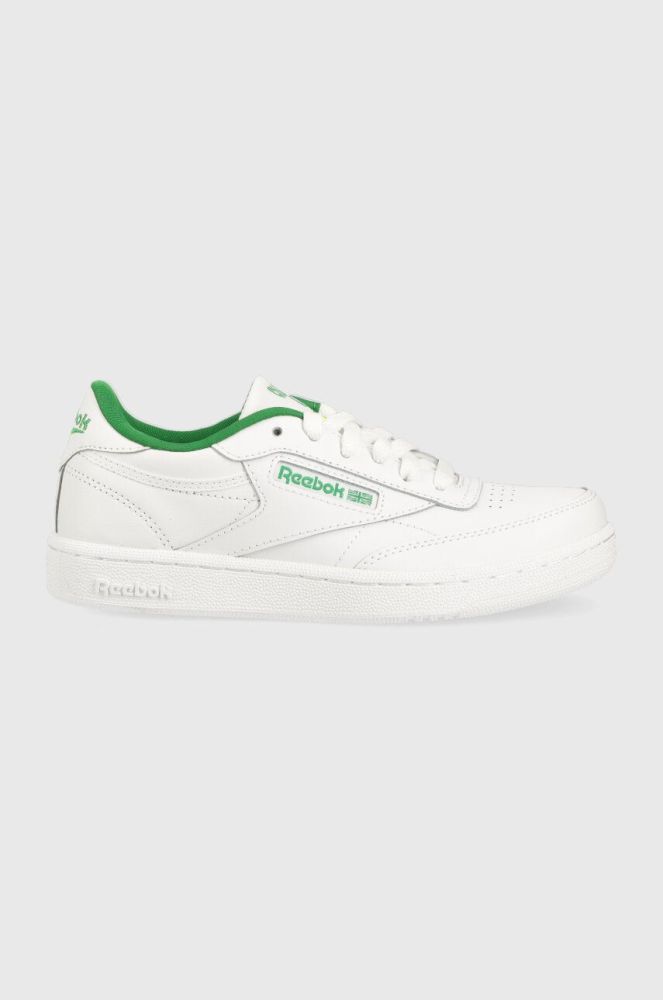 Дитячі шкіряні кросівки Reebok Classic CLUB C колір білий