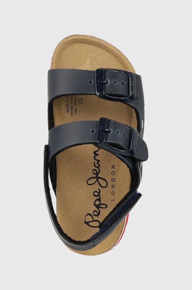 Дитячі сандалі Pepe Jeans Bio Double колір синій фото 4
