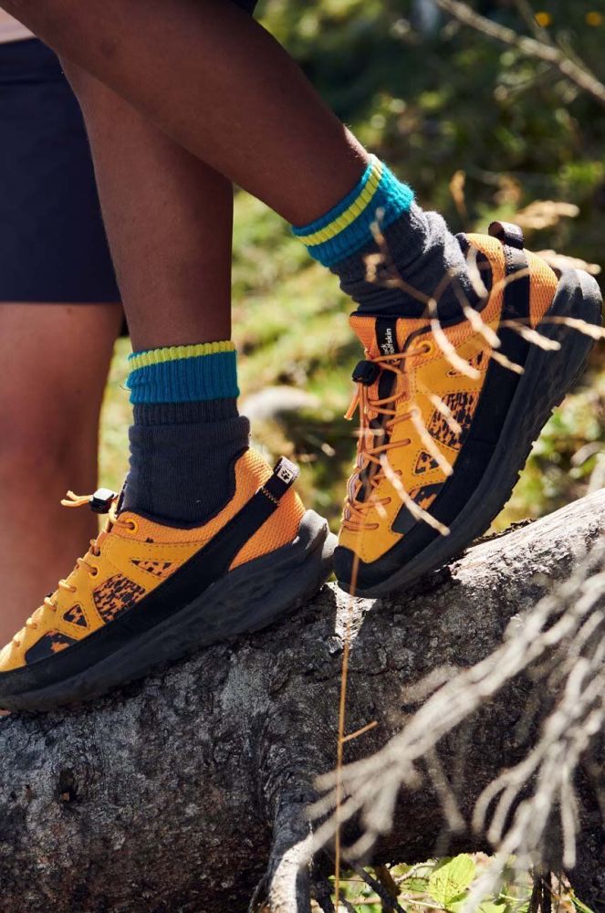 Дитячі черевики Jack Wolfskin VILI SNEAKER LOW K колір помаранчевий (3119050)
