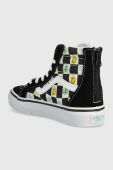 Дитячі кеди Vans UY SK8 Hi Zip MELT MDRED колір чорний