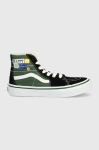 Дитячі кеди Vans UY SK8 Hi Tapered VR3 HPPY DKPRP колір зелений Дитячі кеди Vans UY SK8 Hi Tapered VR3 HPPY DKPRP колір зелений