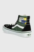 Дитячі кеди Vans UY SK8 Hi Tapered VR3 HPPY DKPRP колір зелений