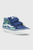 Дитячі кеди Vans UY SK8 Mid Reissue V WILD MULTI колір блакитний