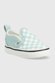 Дитячі кеди Vans TD Slip On V CTHR CHBD MBLUE колір бірюзовий