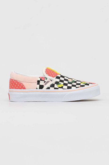 Дитячі кеди Vans UY Classic Slip On Patch FRTC MDGRE колір барвистий