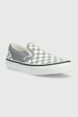 Дитячі кеди Vans UY Classic Slip On CTHR CHBD TRDWN колір сірий