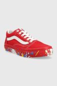 Дитячі кеди Vans UY Old Skool PTSP DRRED колір червоний
