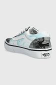 Дитячі кеди Vans UY Old Skool MRBL BLKGY колір блакитний