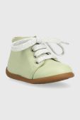 Дитячі шкіряні туфлі Pom D'api колір зелений (3008916)