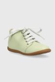 Дитячі шкіряні туфлі Pom D'api колір зелений (3008922)
