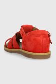 Дитячі замшеві сандалі Pom D'api колір червоний (2988407)