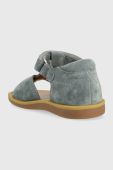 Дитячі замшеві сандалі Pom D'api колір блакитний (3007391)