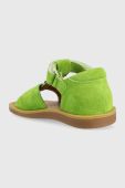 Дитячі замшеві сандалі Pom D'api колір зелений (3007956)