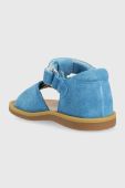 Дитячі замшеві сандалі Pom D'api колір блакитний (3007367)
