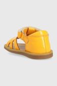Дитячі шкіряні сандалі Pom D'api колір помаранчевий (3014479)
