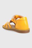 Дитячі шкіряні сандалі Pom D'api колір помаранчевий (3114688)