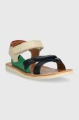 Дитячі шкіряні сандалі Pom D'api колір барвистий (2988383)