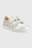 Дитячі шкіряні кросівки Shoo Pom колір срібний (3058133)