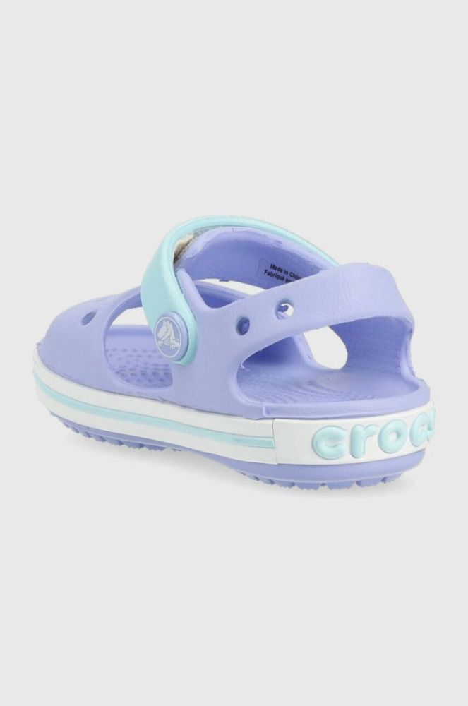 Дитячі сандалі Crocs колір фіолетовий фото 3