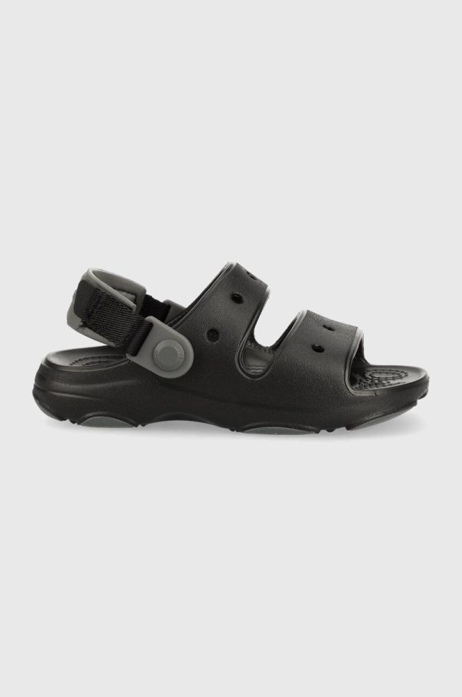 Дитячі шльопанці Crocs колір чорний (3106297)