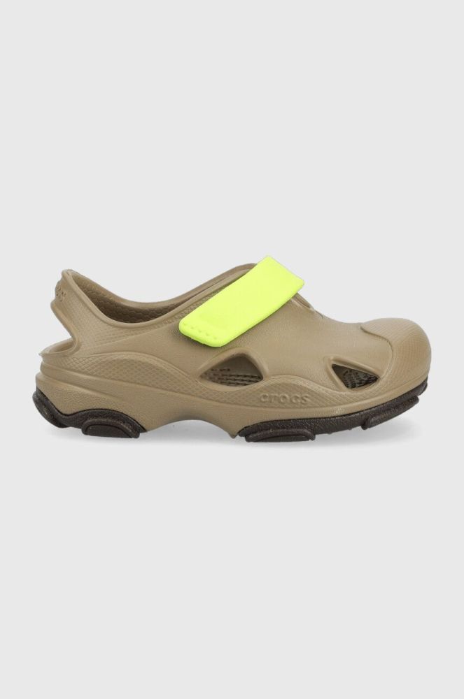 Дитячі сандалі Crocs ALL TERRAIN FISHERMAN SANDAL колір зелений