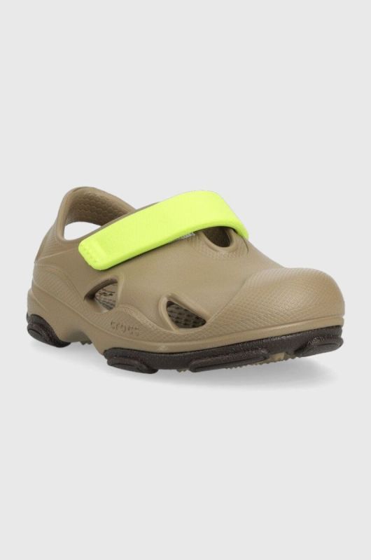 Дитячі сандалі Crocs ALL TERRAIN FISHERMAN SANDAL колір зелений фото 2