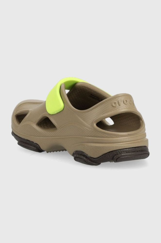 Дитячі сандалі Crocs ALL TERRAIN FISHERMAN SANDAL колір зелений фото 3