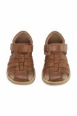 Дитячі замшеві сандалі Konges Sl?jd колір коричневий