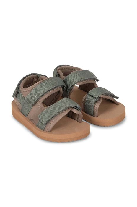 Дитячі сандалі Konges Sl?jd колір сірий (3176471)
